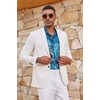 image:imageCOOFANDY Mens Casual Blazer Lightweight Sport Coat Linen Blazer Suit Jacket  2 Button Mens Blazer Smooth and Comfortable Structured feel Natural textureBreathable and Lightweight for All Year WearWhite