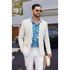 image:imageCOOFANDY Mens Casual Blazer Lightweight Sport Coat Linen Blazer Suit Jacket  2 Button Mens Blazer Smooth and Comfortable Structured feel Natural textureBreathable and Lightweight for All Year WearWhite