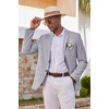 image:imageCOOFANDY Mens Casual Blazer Lightweight Sport Coat Linen Blazer Suit Jacket  2 Button Mens Blazer Smooth and Comfortable Structured feel Natural textureBreathable and Lightweight for All Year WearGrey