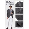 image:imageCOOFANDY Mens Casual Blazer Lightweight Sport Coat Linen Blazer Suit Jacket  2 Button Mens Blazer Smooth and Comfortable Structured feel Natural textureBreathable and Lightweight for All Year WearDark Grey