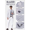 image:imageCOOFANDY Mens Casual Blazer Lightweight Sport Coat Linen Blazer Suit Jacket  2 Button Mens Blazer Smooth and Comfortable Structured feel Natural textureBreathable and Lightweight for All Year WearGrey