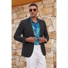 image:imageCOOFANDY Mens Casual Blazer Lightweight Sport Coat Linen Blazer Suit Jacket  2 Button Mens Blazer Smooth and Comfortable Structured feel Natural textureBreathable and Lightweight for All Year WearBlack