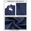 image:imageCOOFANDY Mens Casual Blazer Slim Fit Sport Coats One Button Suit Jacket  Casual BlazerCotton BlazerSmart CasualWeddingBusinessPromGraduationNotched Lapel1 Button Suit JacketPadded ShouldersSoft Navy Blue