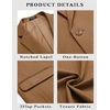 image:imageCOOFANDY Mens Casual Blazer Slim Fit Sport Coats One Button Suit Jacket  Casual BlazerCotton BlazerSmart CasualWeddingBusinessPromGraduationNotched Lapel1 Button Suit JacketPadded ShouldersBrown