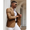 image:imageCOOFANDY Mens Casual Blazer Slim Fit Sport Coats One Button Suit Jacket  Casual BlazerCotton BlazerSmart CasualWeddingBusinessPromGraduationNotched Lapel1 Button Suit JacketPadded ShouldersBrown