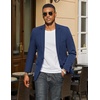 image:imageCOOFANDY Mens Casual Blazer Slim Fit Sport Coats One Button Suit Jacket  Casual BlazerCotton BlazerSmart CasualWeddingBusinessPromGraduationNotched Lapel1 Button Suit JacketPadded ShouldersSoft Navy Blue