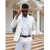 image:imageCOOFANDY Mens Casual Blazer Slim Fit Sport Coats One Button Suit Jacket  Casual BlazerCotton BlazerSmart CasualWeddingBusinessPromGraduationNotched Lapel1 Button Suit JacketPadded ShouldersWhite