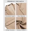 image:imageCOOFANDY Mens Casual Blazer Slim Fit Sport Coats One Button Suit Jacket  Casual BlazerCotton BlazerSmart CasualWeddingBusinessPromGraduationNotched Lapel1 Button Suit JacketPadded ShouldersKhaki