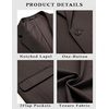 image:imageCOOFANDY Mens Casual Blazer Slim Fit Sport Coats One Button Suit Jacket  Casual BlazerCotton BlazerSmart CasualWeddingBusinessPromGraduationNotched Lapel1 Button Suit JacketPadded ShouldersChocolate Dark Grey