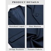 image:imageCOOFANDY Mens Casual Blazer Slim Fit Sport Coats One Button Suit Jacket  Casual BlazerCotton BlazerSmart CasualWeddingBusinessPromGraduationNotched Lapel1 Button Suit JacketPadded ShouldersNavy Blue