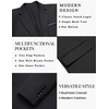 image:imageCOOFANDY Mens Casual Knit Blazer One Button Lightweight Sport Coats Business Suit JacketBlack