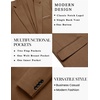 image:imageCOOFANDY Mens Casual Knit Blazer One Button Lightweight Sport Coats Business Suit JacketBrown