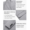 image:imageCOOFANDY Mens Casual Knit Blazer One Button Lightweight Sport Coats Business Suit JacketLight Grey