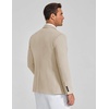 image:imageCOOFANDY Mens Casual Knit Blazer One Button Lightweight Sport Coats Business Suit JacketLight Khaki