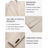 image:imageCOOFANDY Mens Casual Knit Blazer One Button Lightweight Sport Coats Business Suit JacketLight Khaki