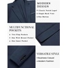 image:imageCOOFANDY Mens Casual Knit Blazer One Button Lightweight Sport Coats Business Suit JacketNavy Blue