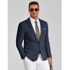 image:imageCOOFANDY Mens Casual Knit Blazer One Button Lightweight Sport Coats Business Suit JacketNavy Blue