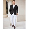 image:imageCOOFANDY Mens Casual Knit Blazer Stretch Sport Coat Two Button Suit Jackets  Two ButtonsKnit LightweightFashionWeddingCasualBusinessBlack