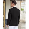 image:imageCOOFANDY Mens Casual Knit Blazer Stretch Sport Coat Two Button Suit Jackets  Two ButtonsKnit LightweightFashionWeddingCasualBusinessBlack