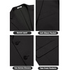 image:imageCOOFANDY Mens Casual Knit Blazer Stretch Sport Coat Two Button Suit Jackets  Two ButtonsKnit LightweightFashionWeddingCasualBusinessBlack