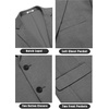 image:imageCOOFANDY Mens Casual Knit Blazer Stretch Sport Coat Two Button Suit Jackets  Two ButtonsKnit LightweightFashionWeddingCasualBusinessDark Grey