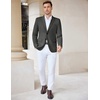 image:imageCOOFANDY Mens Casual Knit Blazer Stretch Sport Coat Two Button Suit Jackets  Two ButtonsKnit LightweightFashionWeddingCasualBusinessDark Heather Grey