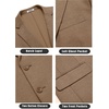 image:imageCOOFANDY Mens Casual Knit Blazer Stretch Sport Coat Two Button Suit Jackets  Two ButtonsKnit LightweightFashionWeddingCasualBusinessLight Brown