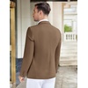 image:imageCOOFANDY Mens Casual Knit Blazer Stretch Sport Coat Two Button Suit Jackets  Two ButtonsKnit LightweightFashionWeddingCasualBusinessLight Brown
