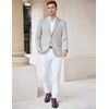 image:imageCOOFANDY Mens Casual Knit Blazer Stretch Sport Coat Two Button Suit Jackets  Two ButtonsKnit LightweightFashionWeddingCasualBusinessLight Heather Grey