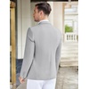 image:imageCOOFANDY Mens Casual Knit Blazer Stretch Sport Coat Two Button Suit Jackets  Two ButtonsKnit LightweightFashionWeddingCasualBusinessLight Heather Grey