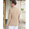image:imageCOOFANDY Mens Casual Knit Blazer Stretch Sport Coat Two Button Suit Jackets  Two ButtonsKnit LightweightFashionWeddingCasualBusinessLight Khaki