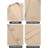 image:imageCOOFANDY Mens Casual Knit Blazer Stretch Sport Coat Two Button Suit Jackets  Two ButtonsKnit LightweightFashionWeddingCasualBusinessLight Khaki