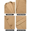 image:imageCOOFANDY Mens Casual Knit Blazer Stretch Sport Coat Two Button Suit Jackets  Two ButtonsKnit LightweightFashionWeddingCasualBusinessLight Tan