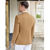 image:imageCOOFANDY Mens Casual Knit Blazer Stretch Sport Coat Two Button Suit Jackets  Two ButtonsKnit LightweightFashionWeddingCasualBusinessLight Tan