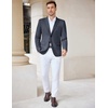 image:imageCOOFANDY Mens Casual Knit Blazer Stretch Sport Coat Two Button Suit Jackets  Two ButtonsKnit LightweightFashionWeddingCasualBusinessNavy Blue