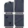 image:imageCOOFANDY Mens Casual Knit Blazer Stretch Sport Coat Two Button Suit Jackets  Two ButtonsKnit LightweightFashionWeddingCasualBusinessNavy Blue