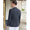 image:imageCOOFANDY Mens Casual Knit Blazer Stretch Sport Coat Two Button Suit Jackets  Two ButtonsKnit LightweightFashionWeddingCasualBusinessNavy Blue