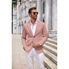 image:imageCOOFANDY Mens Casual Knit Blazer Two Button Lightweight Sport Coats Suit JacketPink