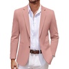 image:imageCOOFANDY Mens Casual Knit Blazer Two Button Lightweight Sport Coats Suit JacketPink