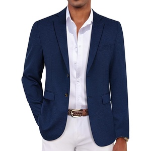 image:imageCOOFANDY Mens Casual Blazer Lightweight Sport Coat Linen Blazer Suit Jacket  2 Button Mens Blazer Smooth and Comfortable Structured feel Natural textureBreathable and Lightweight for All Year WearNavy Blue