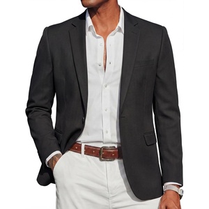 image:imageCOOFANDY Mens Casual Blazer Slim Fit Sport Coats One Button Suit Jacket  Casual BlazerCotton BlazerSmart CasualWeddingBusinessPromGraduationNotched Lapel1 Button Suit JacketPadded ShouldersBlack