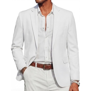 image:imageCOOFANDY Mens Casual Blazer Slim Fit Sport Coats One Button Suit Jacket  Casual BlazerCotton BlazerSmart CasualWeddingBusinessPromGraduationNotched Lapel1 Button Suit JacketPadded ShouldersWhite