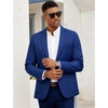 image:imageCOOFANDY Mens Blazer Casual Slim Fit Sport Coats Linen Texture Sport Jacket  Ligtweight Blazers Two Button Suit Jacket All Seaon Ideal for Casual Daily Wear Business Wedding GraduationBroyal Blue
