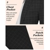 image:imageCOOFANDY Mens Blazer Casual Slim Fit Sport Coats Linen Texture Sport Jacket  Ligtweight Blazers Two Button Suit Jacket All Seaon Ideal for Casual Daily Wear Business Wedding GraduationPlaid Blazer Black