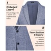 image:imageCOOFANDY Mens Blazer Casual Slim Fit Sport Coats Linen Texture Sport Jacket  Ligtweight Blazers Two Button Suit Jacket All Seaon Ideal for Casual Daily Wear Business Wedding GraduationBlue