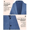 image:imageCOOFANDY Mens Blazer Casual Slim Fit Sport Coats Linen Texture Sport Jacket  Ligtweight Blazers Two Button Suit Jacket All Seaon Ideal for Casual Daily Wear Business Wedding GraduationRoyal Blue