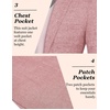 image:imageCOOFANDY Mens Blazer Casual Slim Fit Sport Coats Linen Texture Sport Jacket  Ligtweight Blazers Two Button Suit Jacket All Seaon Ideal for Casual Daily Wear Business Wedding GraduationBrick Red
