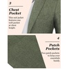 image:imageCOOFANDY Mens Blazer Casual Slim Fit Sport Coats Linen Texture Sport Jacket  Ligtweight Blazers Two Button Suit Jacket All Seaon Ideal for Casual Daily Wear Business Wedding GraduationDark Green
