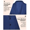 image:imageCOOFANDY Mens Blazer Casual Slim Fit Sport Coats Linen Texture Sport Jacket  Ligtweight Blazers Two Button Suit Jacket All Seaon Ideal for Casual Daily Wear Business Wedding GraduationBroyal Blue