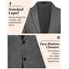 image:imageCOOFANDY Mens Blazer Casual Slim Fit Sport Coats Linen Texture Sport Jacket  Ligtweight Blazers Two Button Suit Jacket All Seaon Ideal for Casual Daily Wear Business Wedding GraduationLinen Black